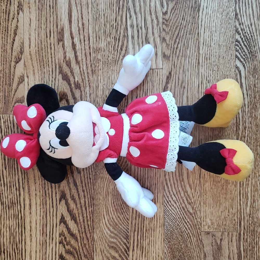 The Disney Store Classic Minnie Mouse Stuffed Plush Toy Kids Cuddly Playtime